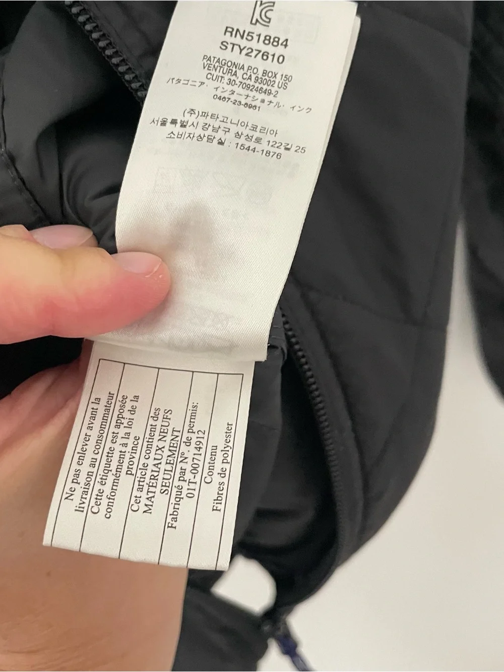 Patagonia diamond stitch